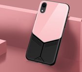 TOTUDESIGN Grace Series TPU + PC + Glass beschermhoes voor iPhone XR (roze)