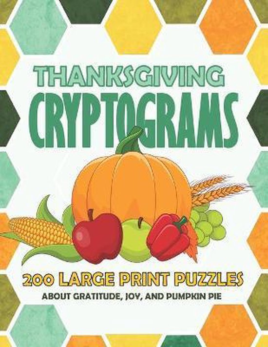 Thanksgiving Cryptogram Thanksgiving Cryptograms, Preppy Panda Publishing | 9798666657362 ...