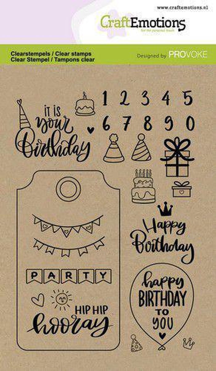Clearstamps A6 - Birthday (Eng)