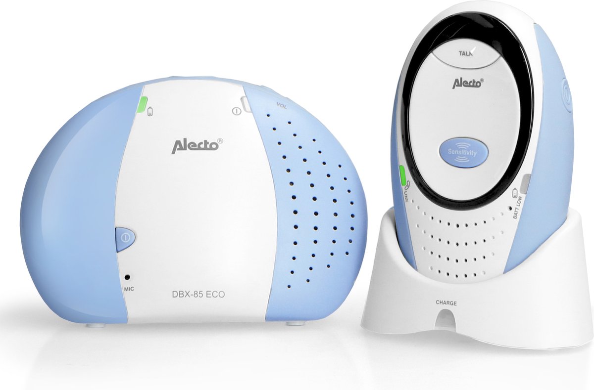 Afbeelding van Alecto DBX-85 ECO - Full Eco DECT Babyfoon - Wit/Blauw