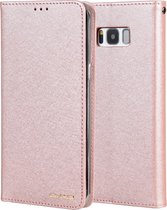 Voor Galaxy S8 + CMai2 Zijde Textuur Horizontaal Flip Leren Case met Houder & Kaartsleuven & Fotolijst & Portemonnee (Rose Goud)