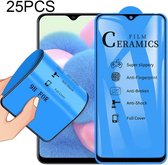 Voor Samsung Galaxy A30s 25 PCS 2.5D Full Glue Full Cover Keramiek Film