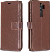 Voor Xiaomi Redmi Note 8 Pro Crazy Horse Texture Horizontaal Flip Leren Case met Houder & Kaartsleuven & Portemonnee & Fotolijst (Bruin)