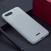 Voor Xiaomi Redmi 6A Candy Color TPU Case (wit)