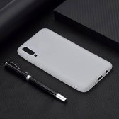 Voor Galaxy A70 Candy Color TPU Case (wit)