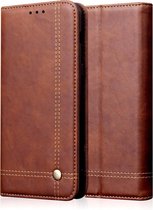 Voor Galaxy S20 Retro Crazy Horse Texture Horizontaal Flip Leren Case, met Kaartsleuven & Houder & Portemonnee (Bruin)