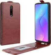 Crazy Horse verticale flip lederen beschermhoes voor Xiaomi Redmi K20 / K20 Pro / Mi 9T / Mi 9T Pro (bruin)
