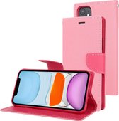 Voor iPhone 11 MERCURY GOOSPERY FANCY DIARY horizontale flip lederen tas met houder & kaartsleuven & portemonnee (roze)