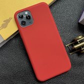 Voor iPhone 11 Pro schokbestendig mat TPU beschermhoes (rood)