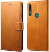 Voor Huawei Y9 Prime (2019) GUSSIM Zakelijke Stijl Horizontale Flip Leren Case met Houder & Kaartsleuven & Portemonnee (Khaki)