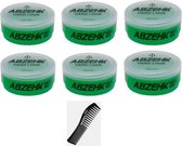 Abzehk Haar Wax Hard Look 6 stuks+ Gratis Hairwax Styling Comb
