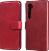 Voor Geschikt voor Xiaomi Mi Note 10 Lite Classic Calf Texture PU + TPU horizontale flip lederen tas, met houder & kaartsleuven & portemonnee (rood)