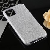 Volledige dekking TPU + PC Glittery poeder beschermende achterkant van de behuizing voor iPhone 11 Pro (zilver)