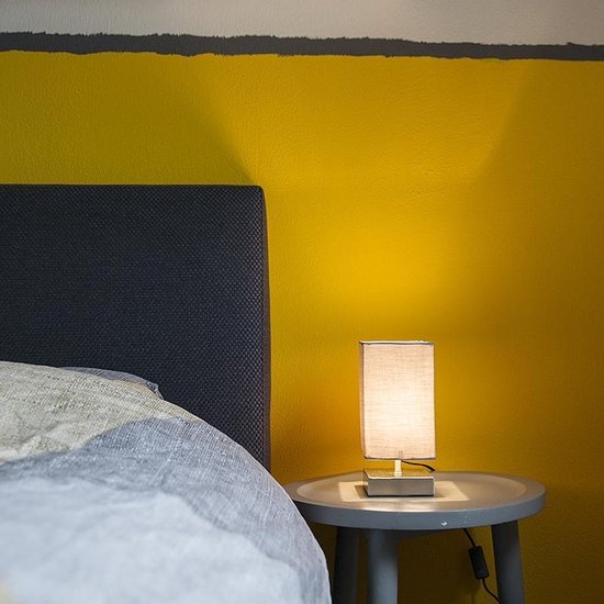 QAZQA milo - Moderne Tafellamp - 1 lichts - H 245 mm - Grijs - Industrieel - Woonkamer | Slaapkamer - Afbeelding 2