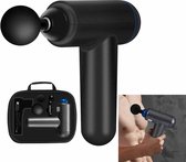 6 versnellingen Mini Fascia Gun Massage Gun Electric Fitness Massager, Specificatie: Sleutelbestand, met tas (zwart)-Zwart