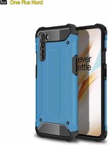 Voor OnePlus Nord Magic Armor TPU + pc combinatiehoes (blauw)