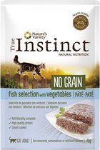 True instinct pouch no grain adult fish pate - 70 gr - 1 stuks