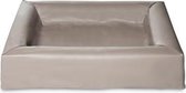 Bia bed kunstleer hoes hondenmand taupe - bia-70 85x70x15 cm - 1 stuks