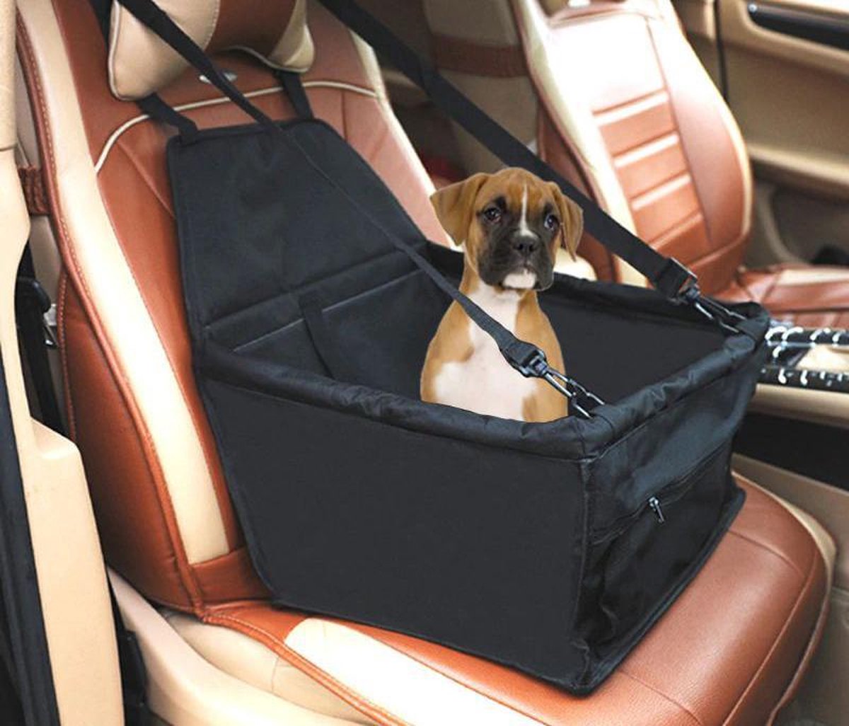 Luxe honden autostoel Opvouwbaar Autostoel Hond |Hondenzitje auto | honden autostoel |Bench| Veilig onderweg | Hondenzitje | Autobench voor hond |Puppyzitje | Hondenmand |Puppy Bench – foto 6
