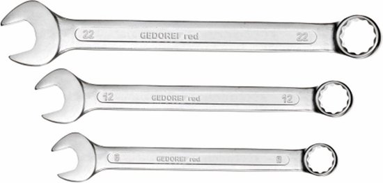 Gedore RED R09105017 17-delige Ring-/steeksleutelset – 6-22mm