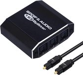 NÖRDIC SGM-144 SPDIF digitale optische audio switch - 3 naar 1 - Met TOSLINK-kabel - Zwart