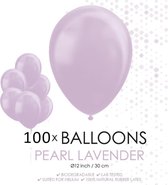 Wefiesta Ballonnen Parel 12 Cm Latex Paars 100 Stuks