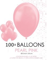 Roze ballonnen metallic | 100 stuks