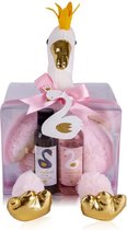 Romantisch cadeau vrouwen - moederdag - Lovebirds - showergel - knuffel - verwenpakket