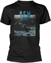 R.E.M. Heren Tshirt -XXL- Murmur Zwart