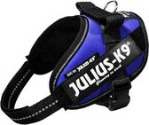 Julius k9 power-harnas/tuig voor labels blauw - mini/49-67 cm - 1 stuks