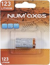 Numaxes lithium batterij cr123a - 3v - 1 stuks