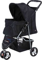Trixie hondenbuggy zwart - 80x47x100 cm - 1 stuks