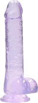 8 / 20 cm Realistic Dildo With Balls - Purple