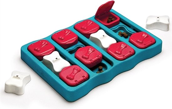 Nina ottosson dog brick turquoise / rood – 31,5x21x4 cm – 1 stuks