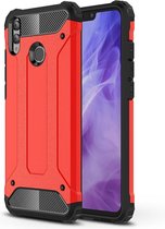 TPU + PC Armor Combination Back Cover Case voor Huawei Honor 8X (rood)