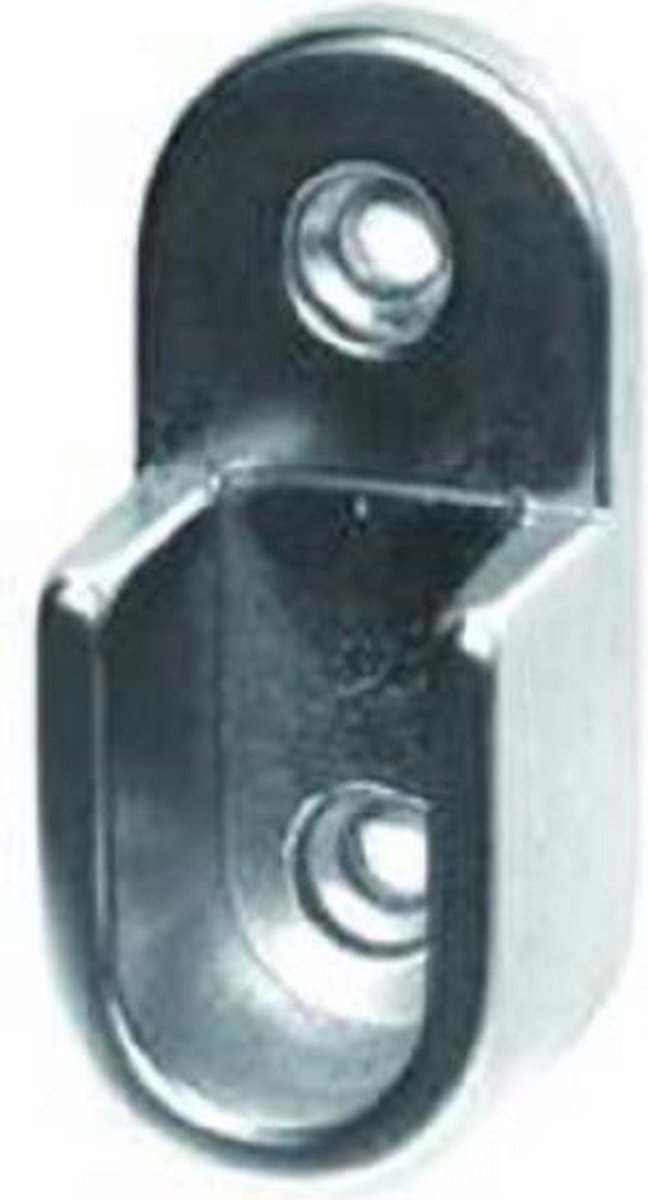 Hermeta 1170 garderobebuis steun in de dag Gardelux 1 nieuw zilver 1170-02