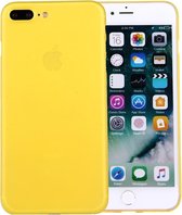Voor iPhone 8 Plus & 7 Plus Mat Transparant Beschermende Cover Case (Geel)
