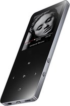 1.8 inch touchscreen metalen bluetooth mp3 mp4 hifi geluid muziekspeler 8 gb (zwart)