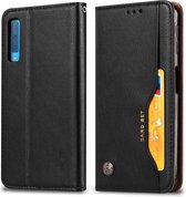 Kneed Skin Texture Horizontaal Flip Leren Case voor Samsung Galaxy A70, met Fotolijst & Houder & Kaartsleuven & Portemonnee (Zwart)