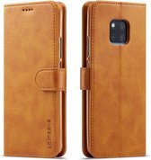 Voor Huawei Mate 20 Pro LC.IMEEKE kalfsleer Horizontale flip lederen tas, met houder & kaartsleuven & portemonnee (geel)