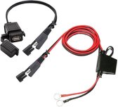 Motorfiets 5V 2.1A waterdichte USB-oplaadset SAE-naar-USB-adapter, met verlengkabelboom