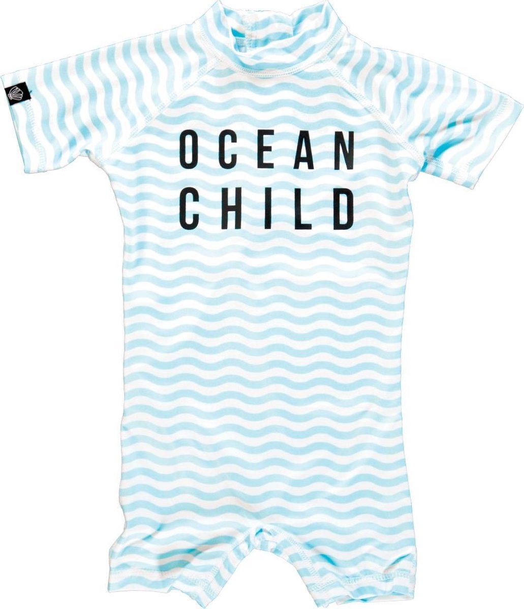 Beach & Bandits UV pakje Baby Ocean Child shorty - Wit-blauw