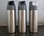 Thermosfles 500ml Staal| Drinkfles 500ml|Thermosbeker| Grijs |Staal|500ml