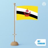 Tafelvlag Brunei 10x15cm | met standaard