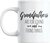 Studio Verbiest - Mok - Opa / Grootvader / Grandpa - Grandfathers are for loving and fixing things (1) 300ml