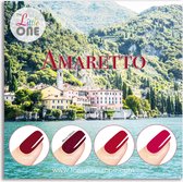 The Little One Gellak 4-delig Set -Amaretto - 7ml - Rood kleuren - Gel Nagellak - voor UV & LED lamp - Gellac