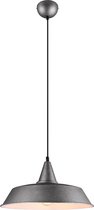 LED Hanglamp - Hangverlichting - Iona Wolta - E27 Fitting - 1-lichts - Rond - Antiek Nikkel - Aluminium