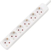 Verlengsnoer - Igory Wayne - 3680W - 6 Stopcontacten - 1.5 Meter - Wit | Nederland