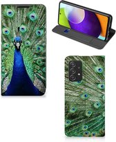 GSM Hoesje Geschikt voor Samsung Galaxy A52 Wallet Book Case Pauw