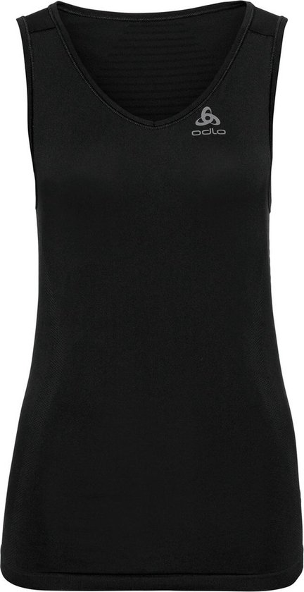 Camiseta Sin Mangas ODLO Performance Light - Mujer, Negro, 100% Poliéster, Transpirable, Para Deporte